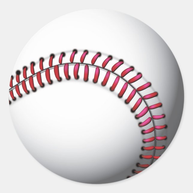 Stickers/Baseball Runt Klistermärke (Framsida)