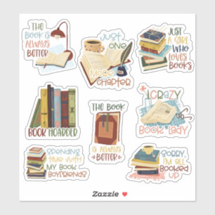 Stickers bok Älskare Klistermärken