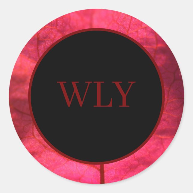 Stickers Bougainvillea Runt Klistermärke (Framsida)