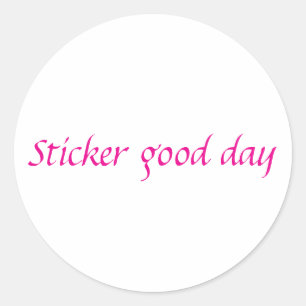 Stickers bra runt klistermärke