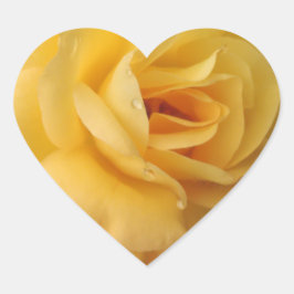 stickers coeur rose jaune hjärtformat klistermärke