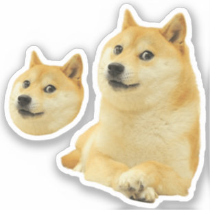 Stickers Doge Hund Memine Klistermärken