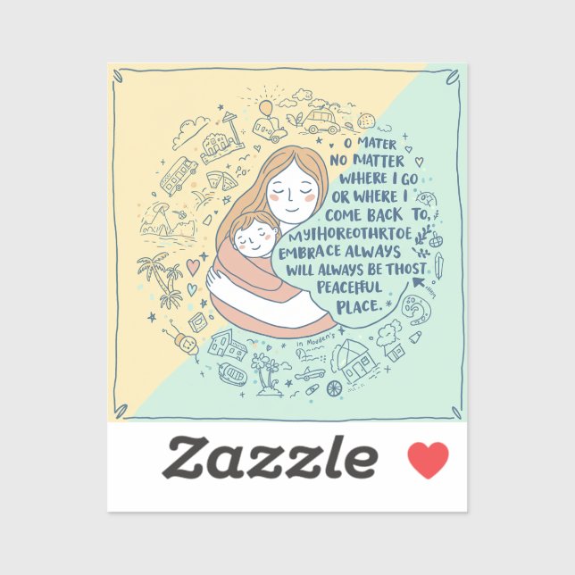 Stickers & etiketter mor dagar (Ark)