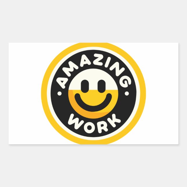 Stickers Fantastisk Rektangulärt Klistermärke (Framsida)