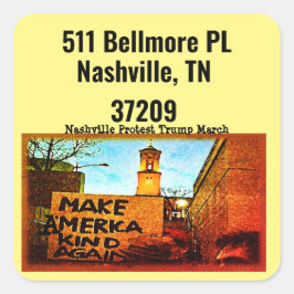 STICKERS får Amerika att vänja sig vid att återige Fyrkantigt Klistermärke