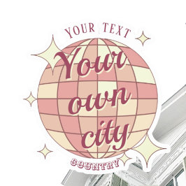 Stickers favoritstad i staden namn decor klistermärken