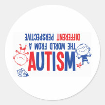 Stickers för att öka medvetenheten om autism