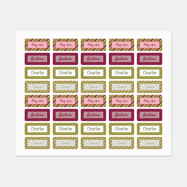 Stickers För barn Lunch Containers eller du Välj (Ark)