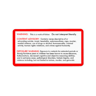 Stickers för bibelfriskrivning adressetikett