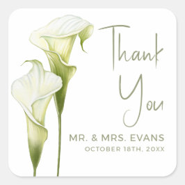 Stickers for Weddings Fyrkantigt Klistermärke