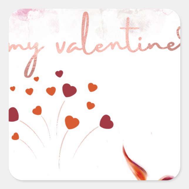 Stickers Fyrkantigt Klistermärke (Framsida)