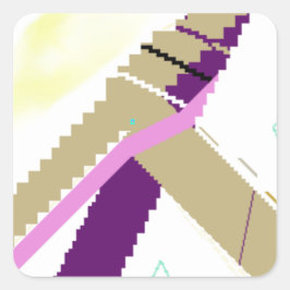 Stickers! Fyrkantigt Klistermärke