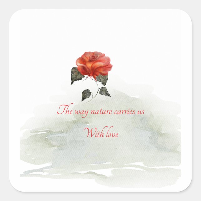 Stickers Fyrkantigt Klistermärke (Framsida)