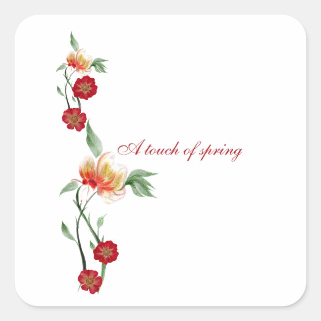 Stickers Fyrkantigt Klistermärke (Framsida)