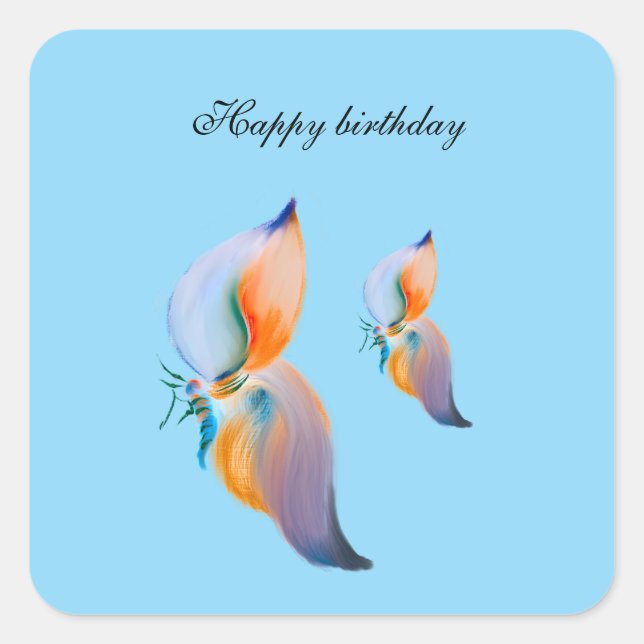 Stickers Fyrkantigt Klistermärke (Framsida)