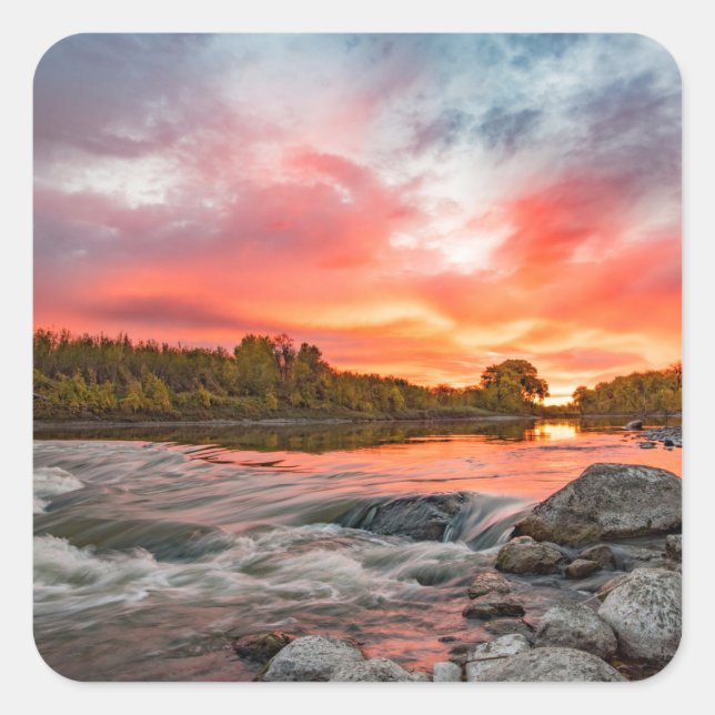 Stickers Fyrkantigt Klistermärke (Framsida)