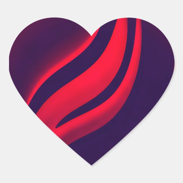 Stickers Hjärtformat Klistermärke (Framsida)