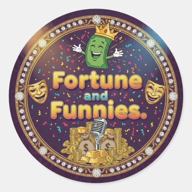 Stickers & Labels Runt Klistermärke (Framsida)