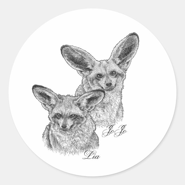 Stickers - Lia & JoJo Runt Klistermärke (Framsida)