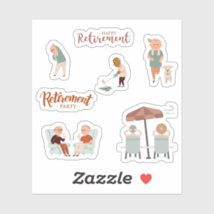 Stickers lycklig Pension Klistermärken