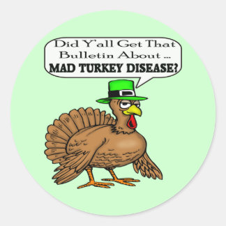 Stickers - Mad Turkey Disease Runt Klistermärke