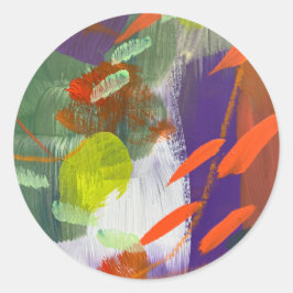 Stickers och Sälar i Fall sjunker ner Runt Klistermärke