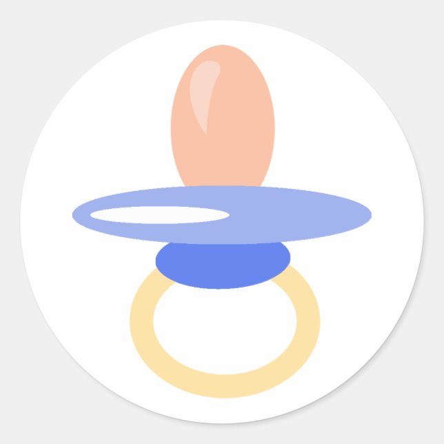 Stickers pojke Nappar Runt Klistermärke (Framsida)