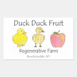 Stickers Rektangulärt Klistermärke