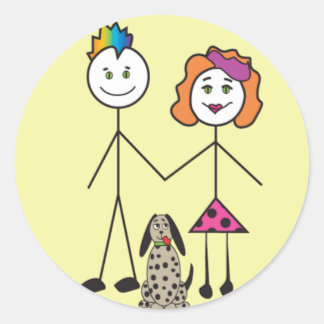 Stickers Runt Klistermärke