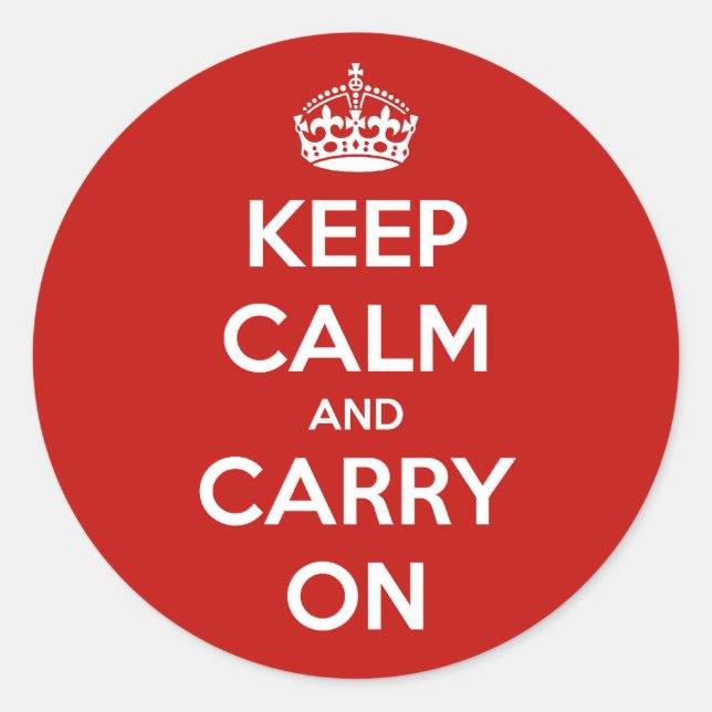 Stickers Runt Klistermärke (Framsida)