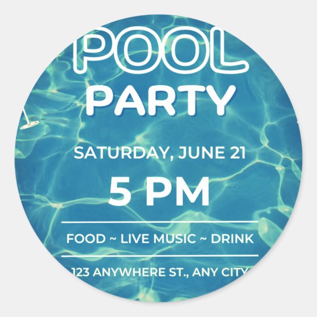 Stickers Runt Klistermärke (Framsida)