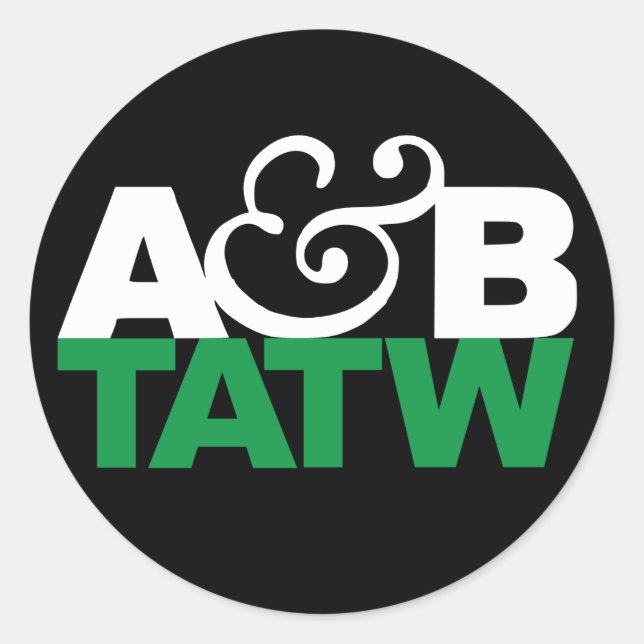 Stickers Runt Klistermärke (Framsida)