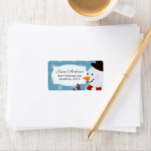 Stickers snögubbe Adress