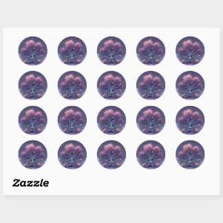 Stickers söta pooky runt klistermärke