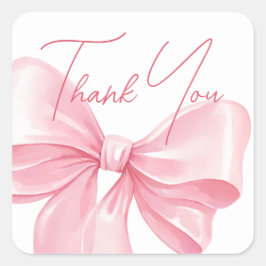 Stickers tack för barnduschen. fyrkantigt klistermärke