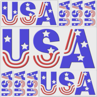 Stickers - USA i Stars och stripes Klistermärken