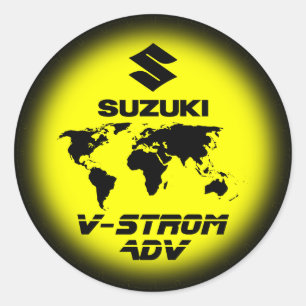 Stickers v strom adv runt klistermärke