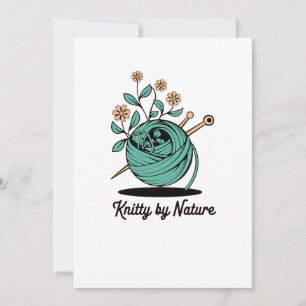 Stickig av naturen julkort