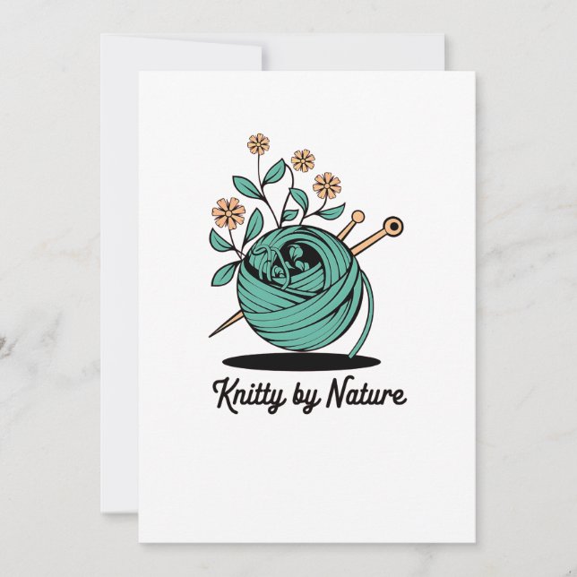 Stickig av naturen  julkort (Framsida)