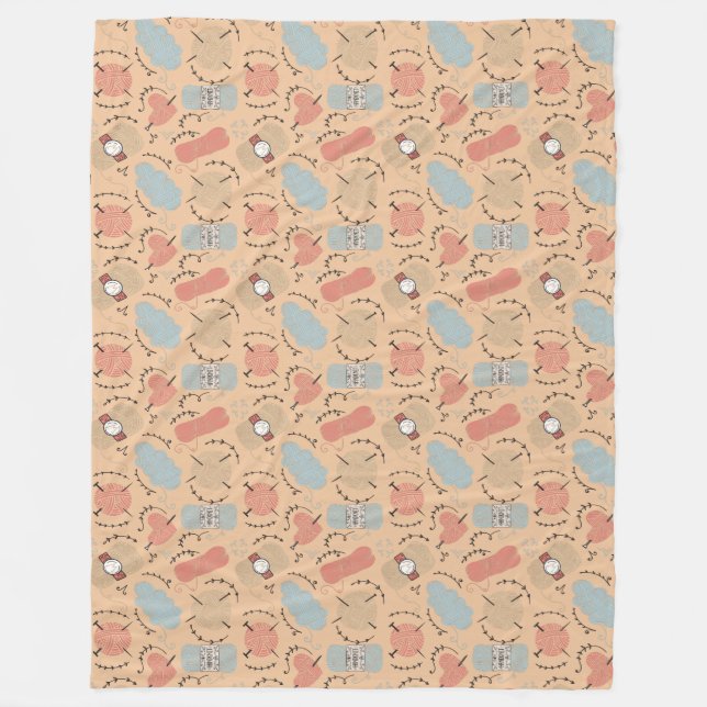 Sticklivet Fleecefilt (Framsidan)