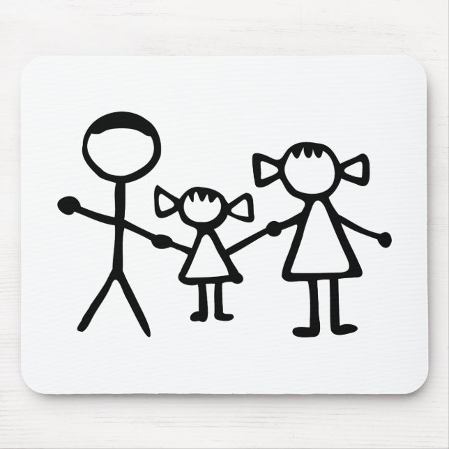 Stickman familj musmatta (Framsidan)