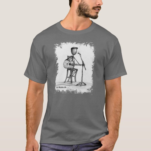 Stickman - gitarrmanar T T Shirt (Framsida)
