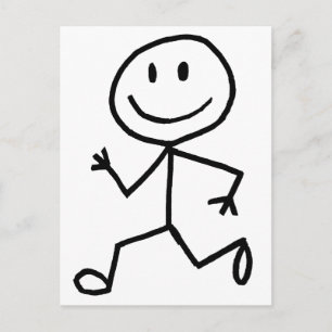 Stickman Runner Vykort