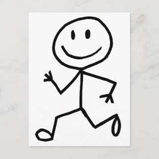 Stickman Runner Vykort