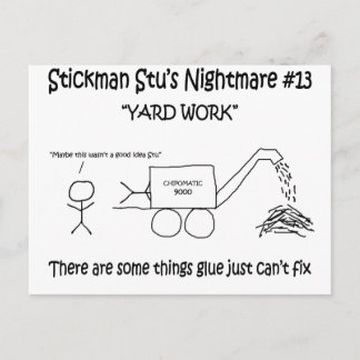 Stickman Stu Nightmare #13 Vykort