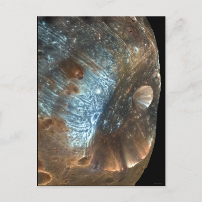 Stickney Crater, Phobos Vykort (Framsida)