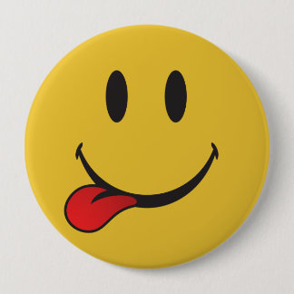 Stickning av tunga-emoji knapp