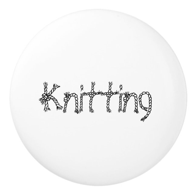 stickning, Garn, Organisationsdekoration Knopp (Framsidan)