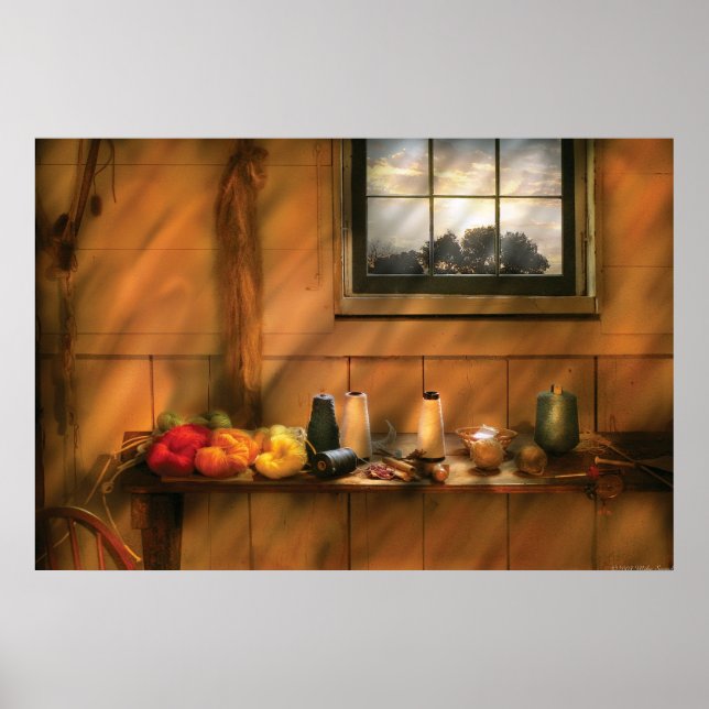 Stickning - Garn Poster (Framsidan)