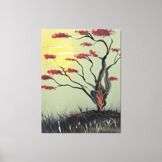 Stickning i solljus canvastryck (Framsida)